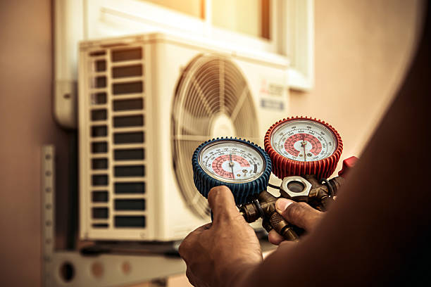 Professional Hvac Maintenance technician working in Leonard, MI
